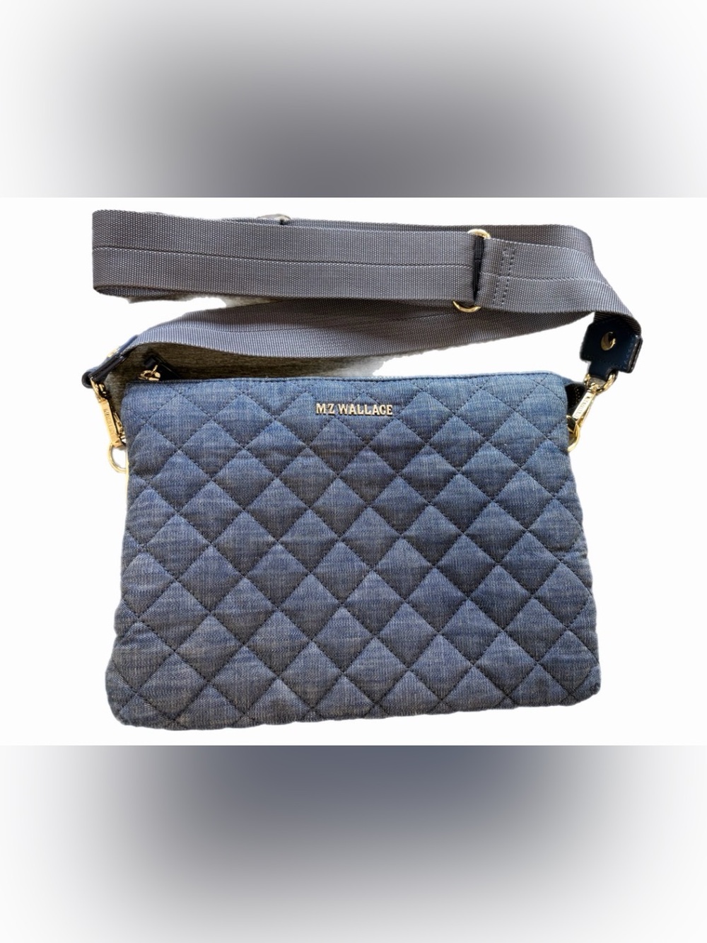MZ Wallace Pippa Denim Crossbody Bag